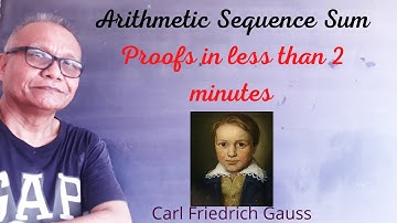 Proof Of Sum Of Arithmetic Series Formula