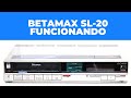 Grabador y reproductor de betamax sl20 en funcionamiento