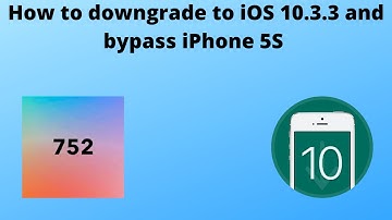 How to downgrade and bypass on iOS 10.3.3 on iPhone 5S with Apple Tech 752 Sliver 6.1 and LeetDown