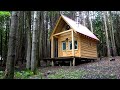 Building a Small Cabin (Nearly FINISHED!) | Trimming, BBQ Egg-Sammich