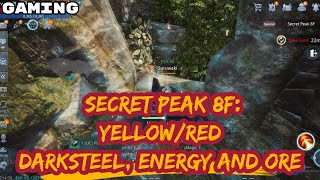 MIR 4 | SECRET PEAK 8F GUIDE | YELLOW/RED DARKSTEEL, ENERGY AND ORE [SP8F EXPEDITION AREA]