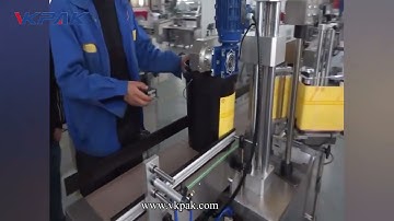 Big Buckets Side Surface Sticker Labeling Machine