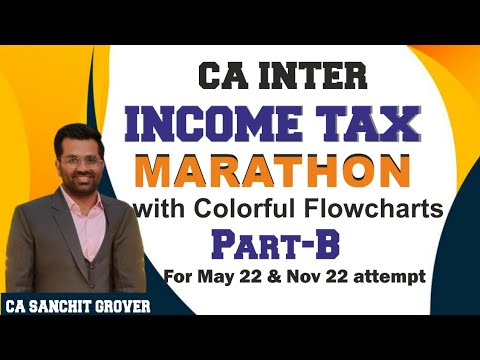 CA Inter Income Tax Marathon May / Nov 2022 - Part 2 (with Flow Charts) | ca intermediate | CA EXAMS