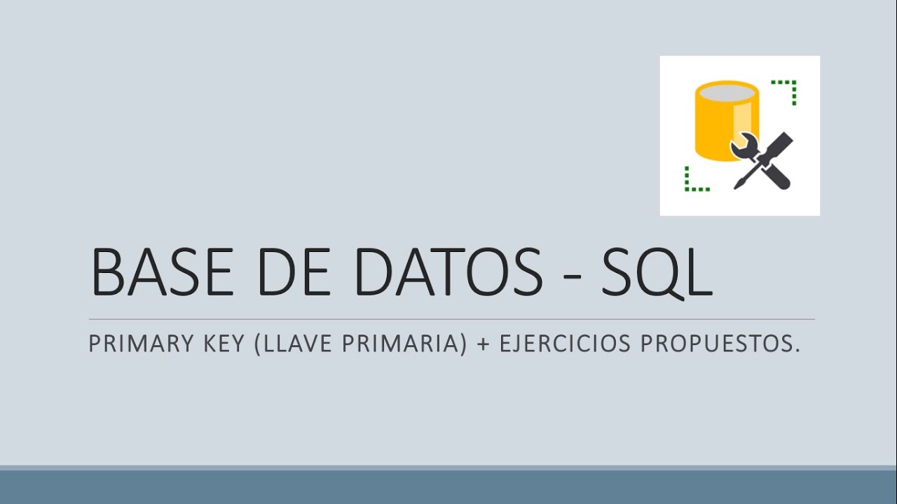 PRIMARY KEY | SQL SERVER - YouTube