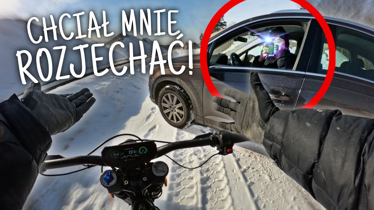 AGRESYWNY KIEROWCA ZACZĄŁ NAS GONIĆ I STRASZYĆ POLICJĄ