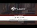 Conversation with Rod Dreher
