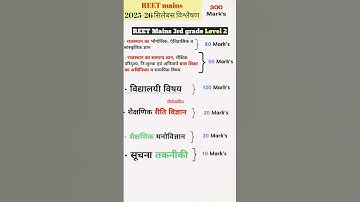 reet mains level 2 syllabus|| reet mains syllabus level 2 || #reet @sanjeevknowledge