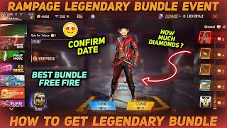 Free Fire Rampage Legendary Bundle Event | Rampage Evo Bundle | Rampage Token Tower Legendary Bundle