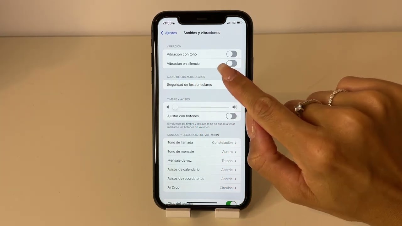 COMO HACER QUE MI IPHONE VIBRE CUANDO ESTA EN SILENCIO