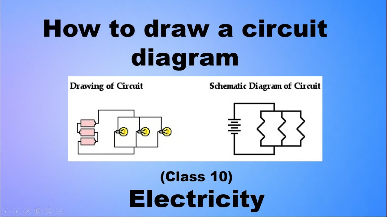 How to draw a circuit diagram | Electricity | Class 10th - YouTube