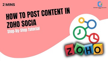 How to post content in Zoho Social (2026)