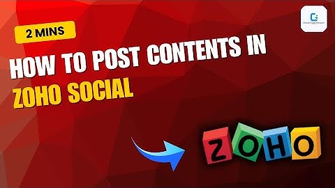How to post content in Zoho Social (2025)