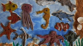 sea world | sea animal craft | sea world craft | seaworld with clay | craft with clay | sea life screenshot 2