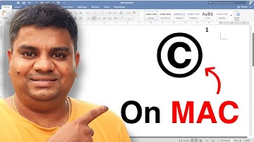 How To Type Copyright Symbol MAC