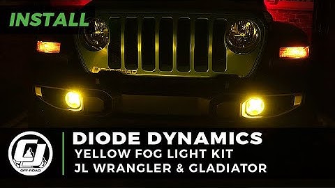 Jeep JL Wrangler Install | Diode Dynamics SS3 Sport SAE Yellow Fog Lights