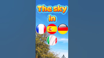 How to Say THE SKY in 5 Languages 🌇 | Spanish, Italian, French, German, English #shorts