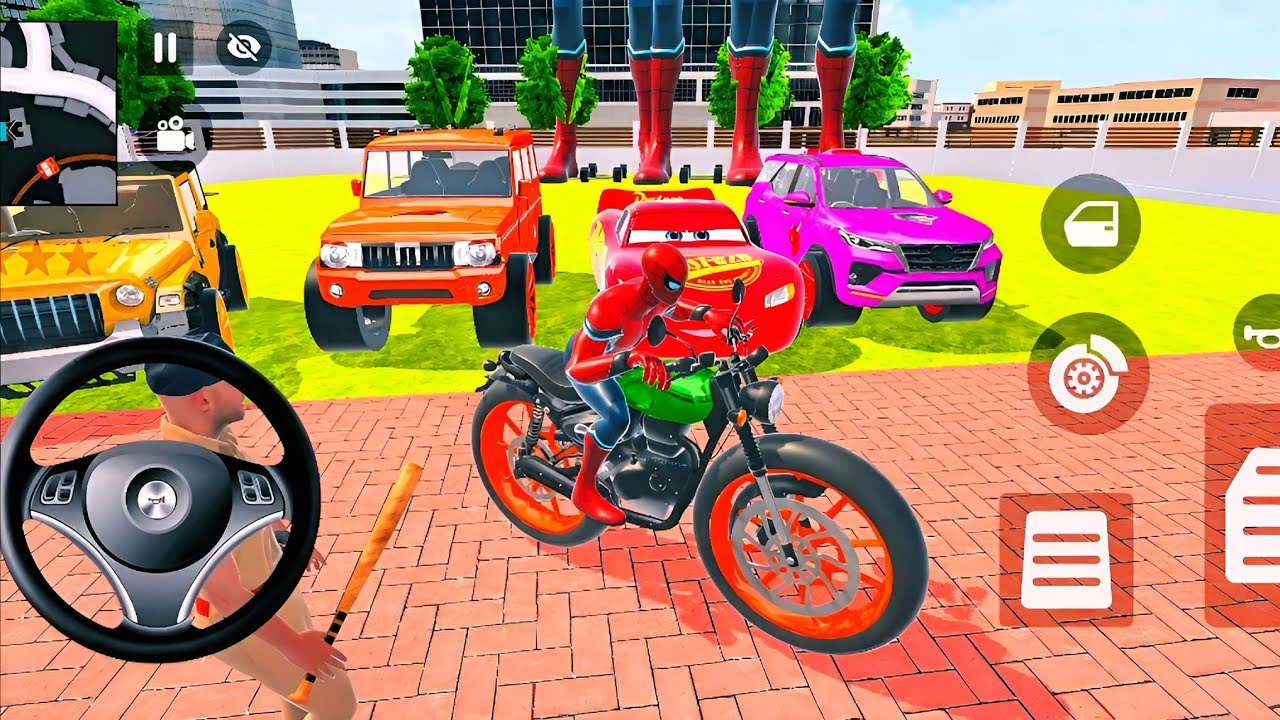indian thift Auto simulator game Franklin purchase new modified hunter bike new update 