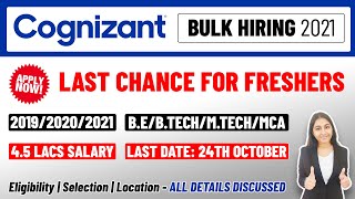 Cognizant MASS Off-Campus Drive | Bulk Hiring again 4.5LPA | Last Chance - APPLY NOW! screenshot 2