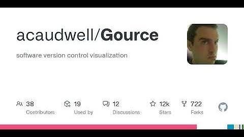 GitHub - acaudwell/Gource: software version control visualization