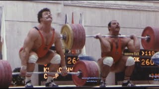 450kg Total  Kurlovich vs. Pisarenko @+110kg  1983 Weightlifting World Championships