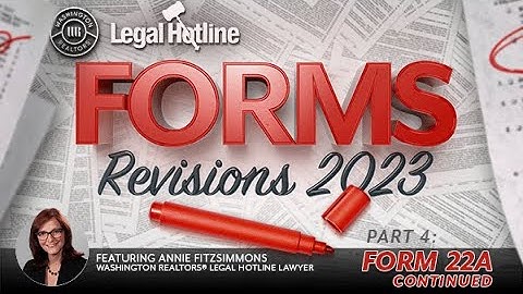 Form 22A Revisions 2023 - Part 2
