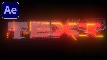 GLITCHY PARTICLE TEXT - After Effects Tutorial