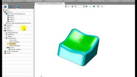 ZW3D CAM 3X Milling Tutorial - HSM Smooth Flow