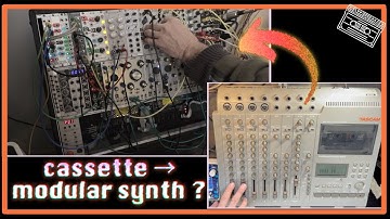 Modular Synth Controlled by Cassette | TASCAM Portastudio
