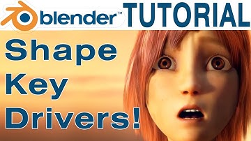 Blender 2.78 Shape Key Driver Tutorial with Sintel | Facial Animation with Custom Bone Shapes