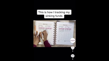 Tracking my sinking funds  #shorts #howto  #sinkingfunds