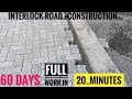Road construction layer process with interlocking paver block Road interlock tile laying stone