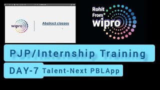 Day 7th live Wipro talentnext Java training on PBLapp lacture 7 | wipro Internship/PJP training 2022 Profile