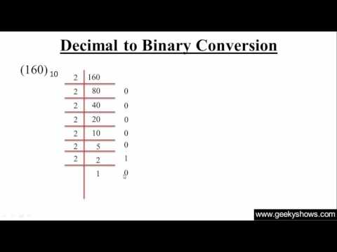 Decimal To Binary Conversion Steps
