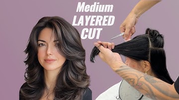 How to Cut a Perfect Medium Layered | The Secret to a Chic Medium Layered Haircut Guide Step-by-Step