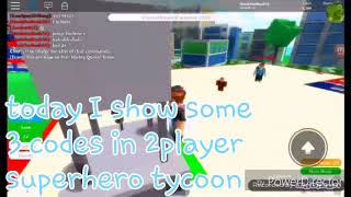 Codes For 2 Player Superhero Tycoon Zwiftitaly - 