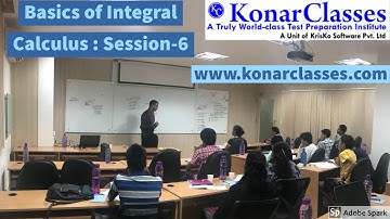 www.konarclasses.com : Basics of Integral Calculus Session-6