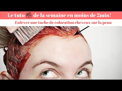 Vidéo: Comment Enlever Les Taches De Teinture Capillaire Sur La Peau