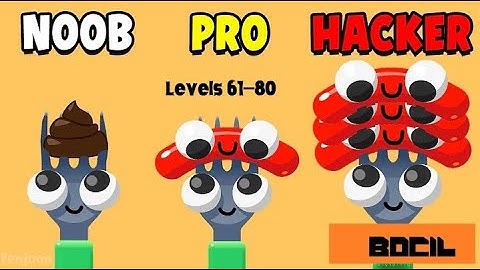 NOOB vs PRO vs HACKER In FORK N SAUSAGE!? (LEVELS 61- 80) BOCIL.