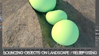 Bouncing objects on landscape in Cinema 4D- FAST IN 10 MINUTES