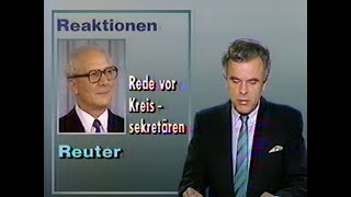 DDR Fernsehen DDR1 DDR2 - 13. Februar 1988 - Film Ende und Aktuelle Kamera