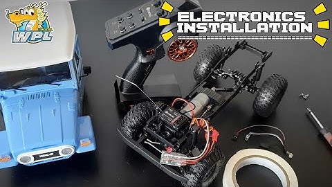 WPL C34KM ELECTRONICS INSTALLATION #rc #wpl #rccars