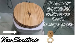 Assista como fazer uma tampa de madeira para vaso sanitário.