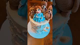 Goldilocks and three bears #cake #goldilocksandthethreebears #edibleart