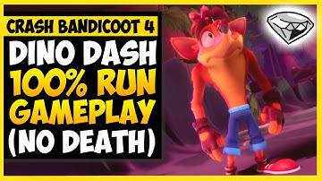 Crash Bandicoot 4 - Dino Dash 100% Walkthrough Gameplay (No Death & All Boxes)