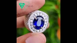 BATU PERMATA VIVID BLUE SAPPHIRE CEYLON 2.91 CRT SERTY GRI