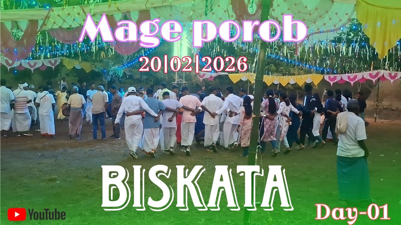 Biskata Mage porob ||majhgaon india 🇮🇳 #youtubeindia #trending #festival #tribledance 