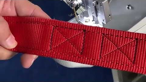 BARTACKING ON WEBBING | BOX SEWING DEMONSTRATION