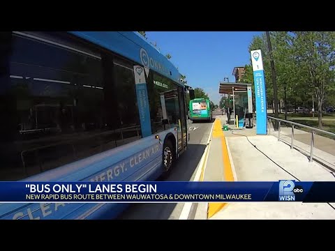 Bus rapid transit line officially rolls out in Milwaukee County