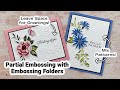 Partial Embossing with Embossing Folders