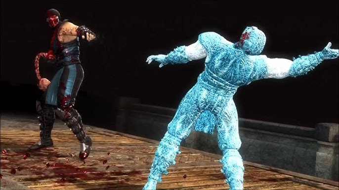 Mortal Kombat 9 : Komplete Edition, SUB-ZERO All Fatalities 1,2,3 Stage &  Babality